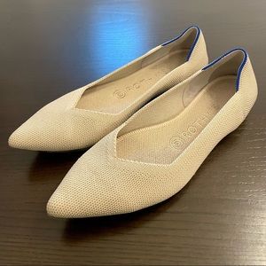 Rothy’s The Point Flats Ecru Size 7.5